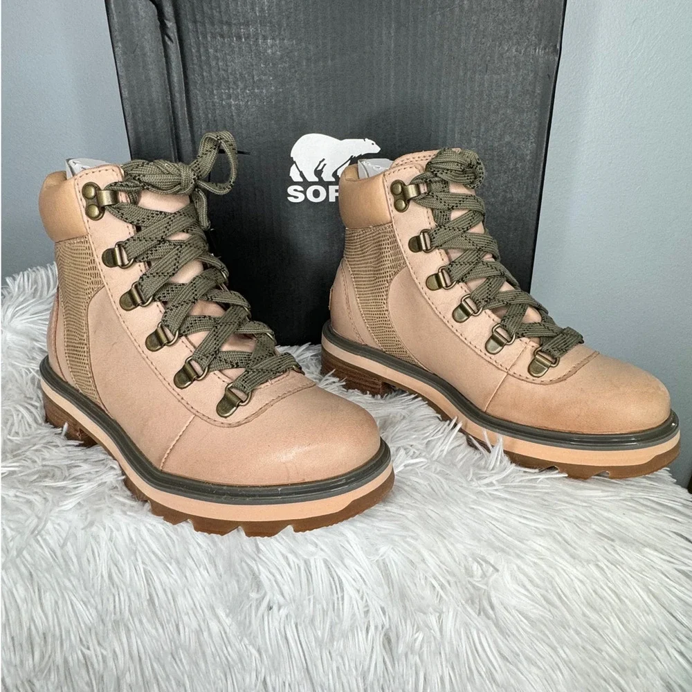 SOREL Lennox Hiker Boot Size 5 Camel NEW